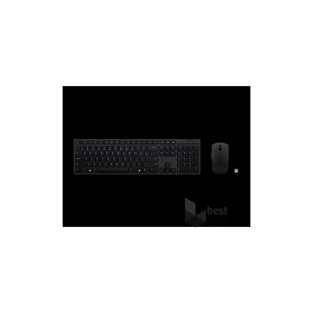 LENOVO Professional Wireless Rechargeable Combo Keyboard and Mouse- magyar