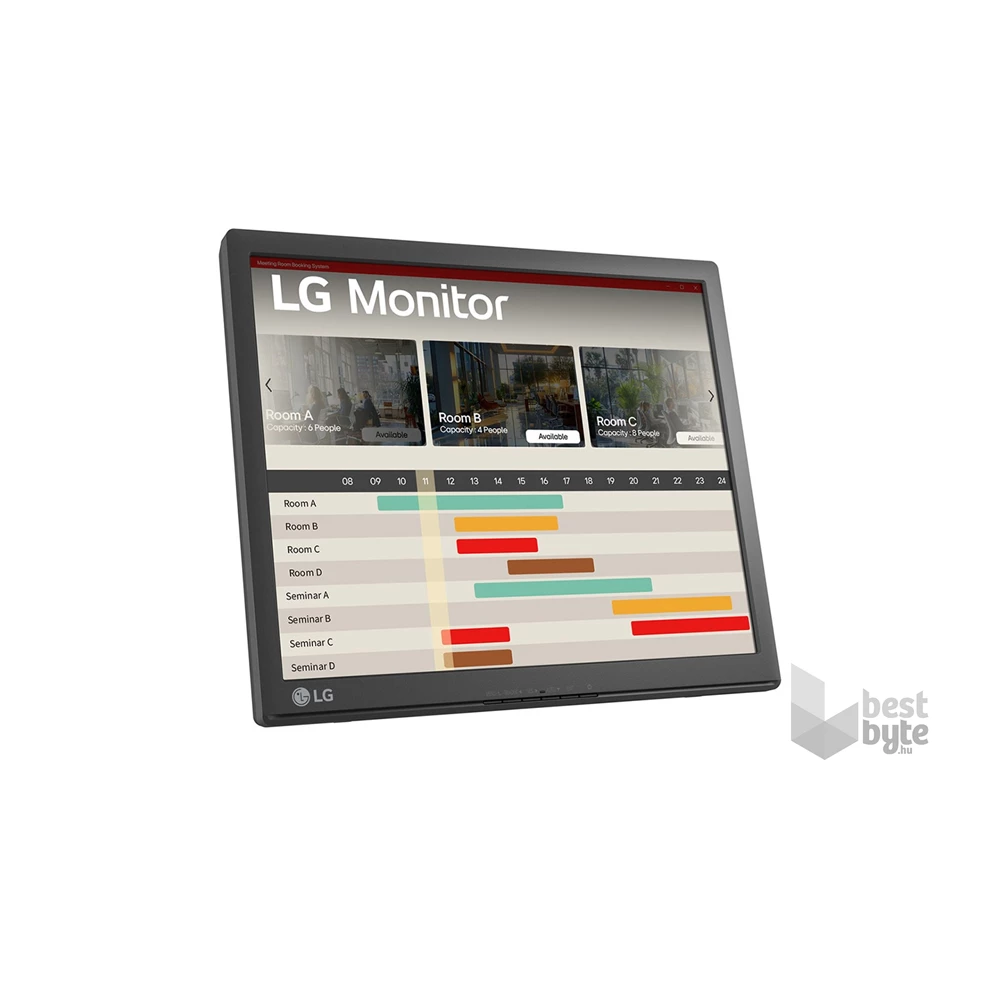 LG 17" 17BR30T-B SXGA TN VGA/USB fekete érintőképernyős monitor