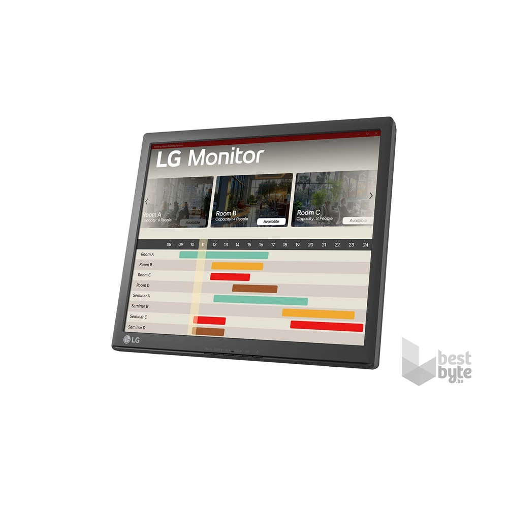 LG 17" 17BR30T-B SXGA TN VGA/USB fekete érintőképernyős monitor
