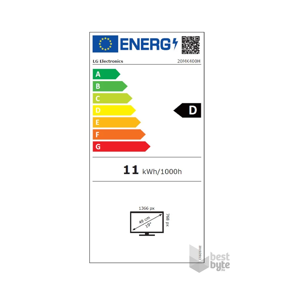 LG 19,5" 20MK400H-B WXGA TN HDMI/VGA/USB LED monitor (Újszerű)