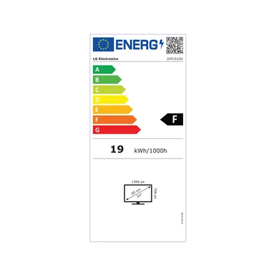 LG 23,6" 24TL510V-WZ HD ready LED HDMI Fehér TV-monitor