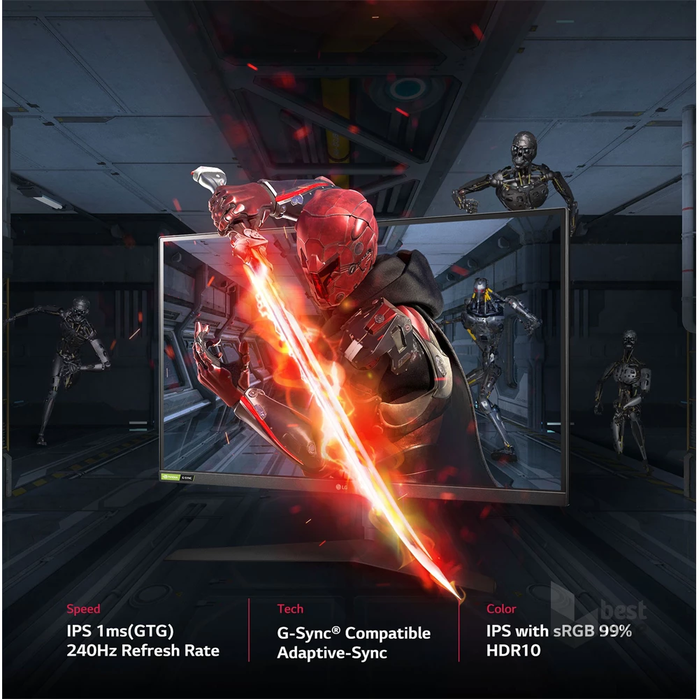 LG 27" 27GN750-B 240Hz HDMI Display LED gamer monitor
