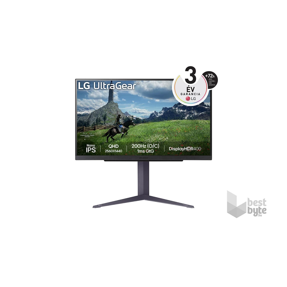 LG 27" 27GS85Q-B QHD LED IPS 180Hz LED gamer monitor