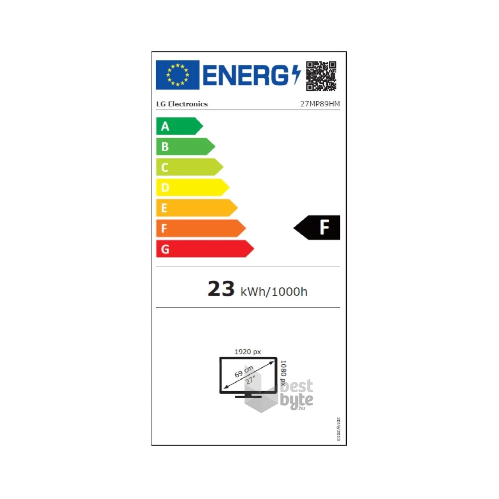 LG 27" 27MP89HM-S LED IPS HDMI monitor