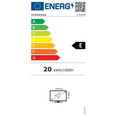 LG 27" 27MS550-B FHD IPS 100Hz HDMI monitor
