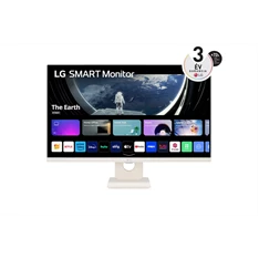 LG 27" 27SR50F-W, 1920x1080 IPS 16:9, 14ms, 2xHDMI/2xUSB/Bluetooth/AirPlay, hangszóró smart monitor (Újracsomagolt) LG 27" 27SR50F-W, 1920x1080 IPS 16:9, 14ms, 2xHDMI/2xUSB/Bluetooth/AirPlay, hangszóró smart monitor (Újracsomagolt)