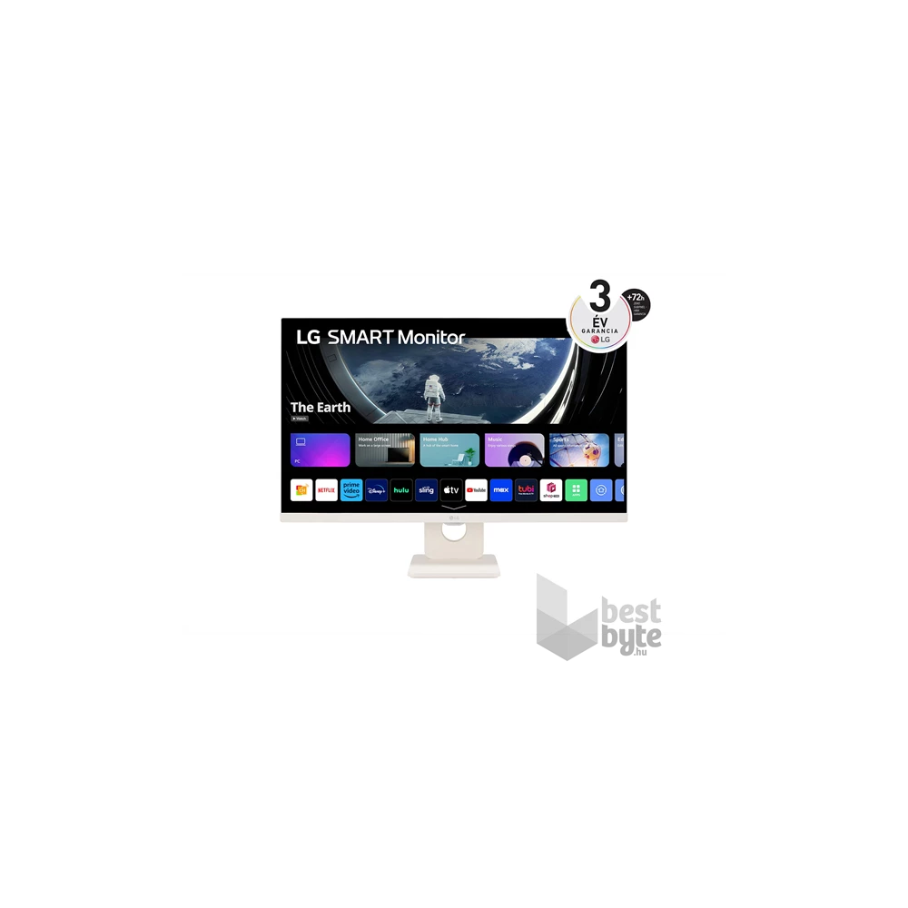 LG 27" 27SR50F-W FHD IPS HDMI/USB/Bluetooth/AirPlay smart monitor