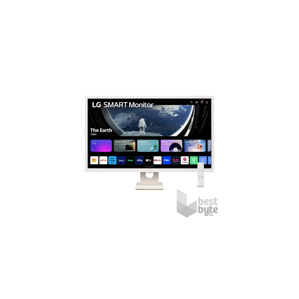 LG 31,5" 32SR50F-W FHD IPS HDMI/USB/Bluetooth/AirPlay smart monitor (Újszerű)