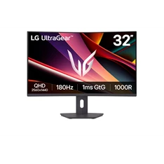 LG 32" 32G600A-B.AEUQ QHD VA 180Hz HDMI/DP ívelt gamer monitor