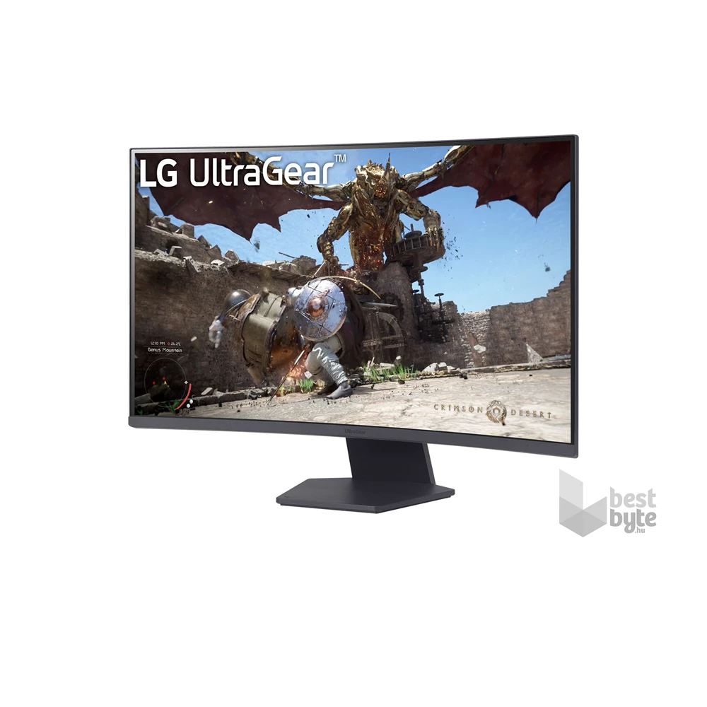 LG 32" 32GS60QC-B QHD VA 180Hz HDMI/DP ívelt gamer monitor