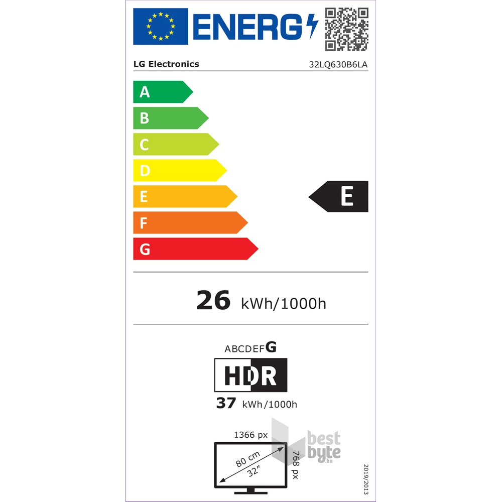 LG 32" 32LQ630B6LA HD Ready Smart LED TV