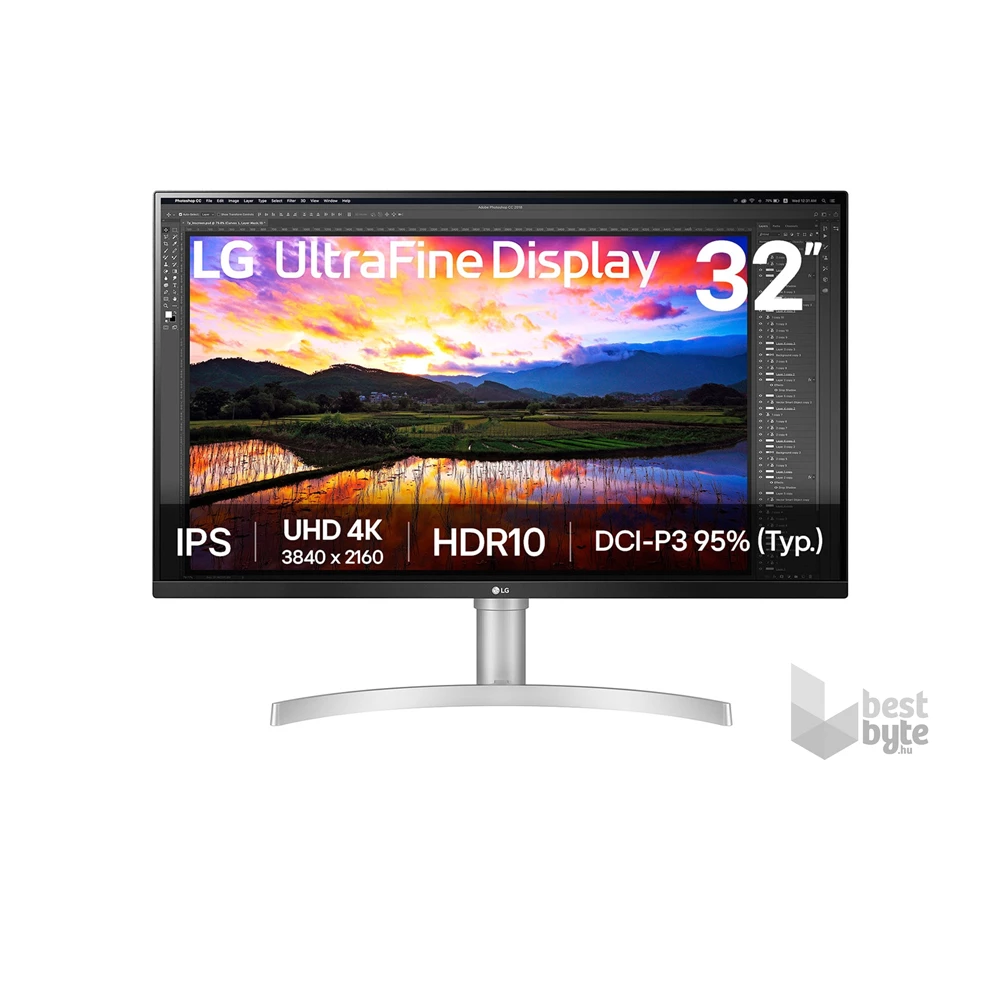 LG 32" 32UN650K-W.AEU UHD IPS HDMI/DP monitor