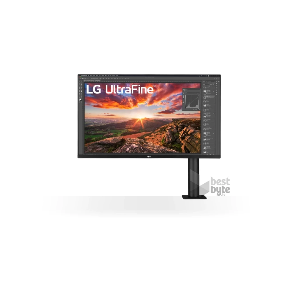 LG 32" 32UN880-B 4K UHD IPS DP/HDMI/USB fekete monitor