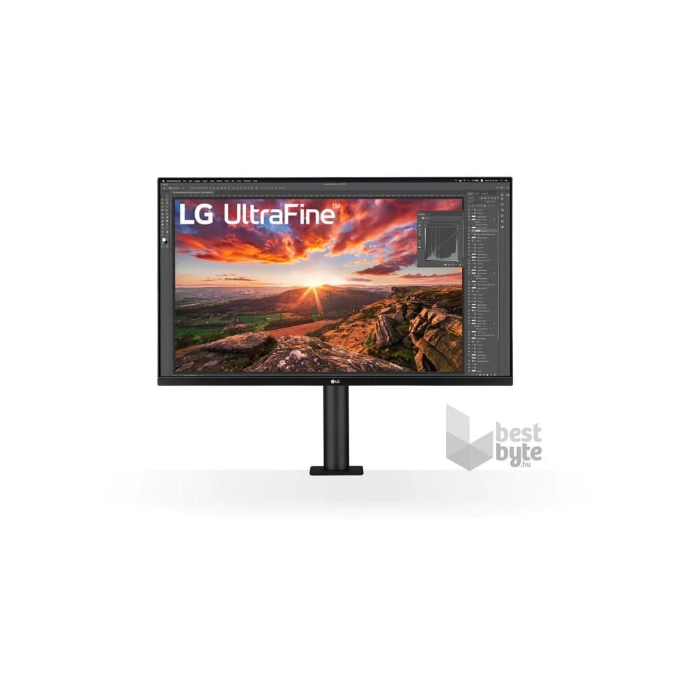 LG 32" 32UN880-B 4K UHD IPS DP/HDMI/USB fekete monitor