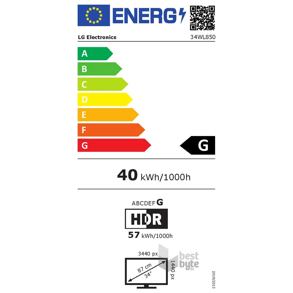 LG 34" 34WL850-W nano IPS 21:9 HDMI Display Port HDR LED monitor (Újracsomagolt)