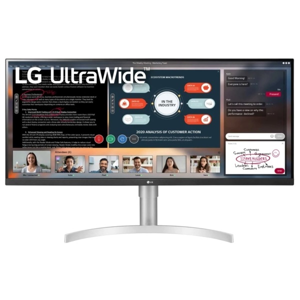 LG 34" 34WN650-W FHD IPS 75Hz HDR10 HDMI/DisplayPort monitor