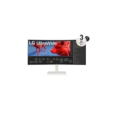 LG 37,5" 38WR85QC-W WQHD+ IPS 144Hz HDMI/DP/USB-C/USB/RJ45 ívelt monitor