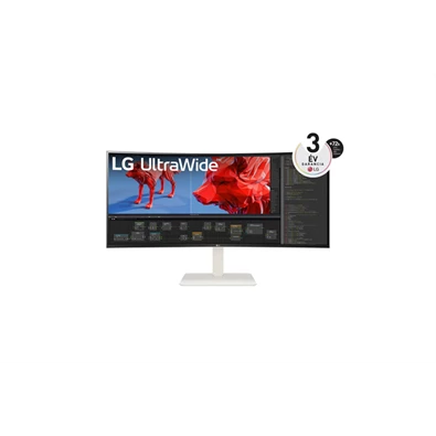 LG 37,5" 38WR85QC-W WQHD+ IPS 144Hz HDMI/DP/USB-C/USB/RJ45 ívelt monitor