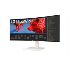 LG 37,5" 38WR85QC-W WQHD+ IPS 144Hz HDMI/DP/USB-C/USB/RJ45 ívelt monitor
