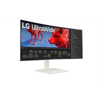 LG 37,5" 38WR85QC-W WQHD+ IPS 144Hz HDMI/DP/USB-C/USB/RJ45 ívelt monitor