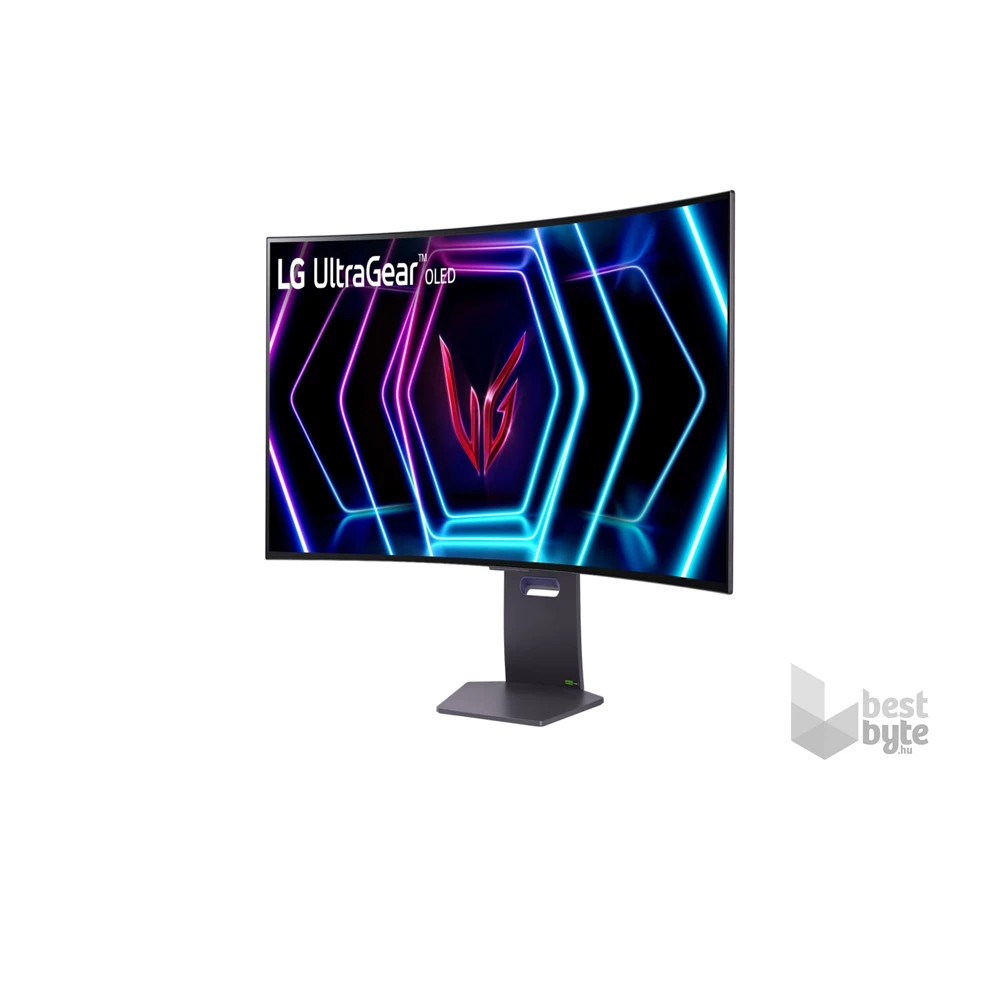 LG 39" 39GS95QE-B Ultragear UWQHD 240Hz HDMI/DP ívelt OLED gamer monitor