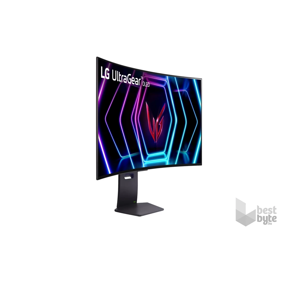 LG 39" 39GS95QE-B Ultragear UWQHD 240Hz HDMI/DP ívelt OLED gamer monitor