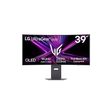 LG 39" 39GX900A-B.AEU UltraGear WQHD OLED 240Hz DP/HDMI/USB/USB-C ívelt gamer monitor