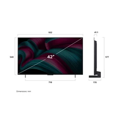 LG 42" OLED42C51LA 4K UHD AI Smart Gamer OLED evo TV