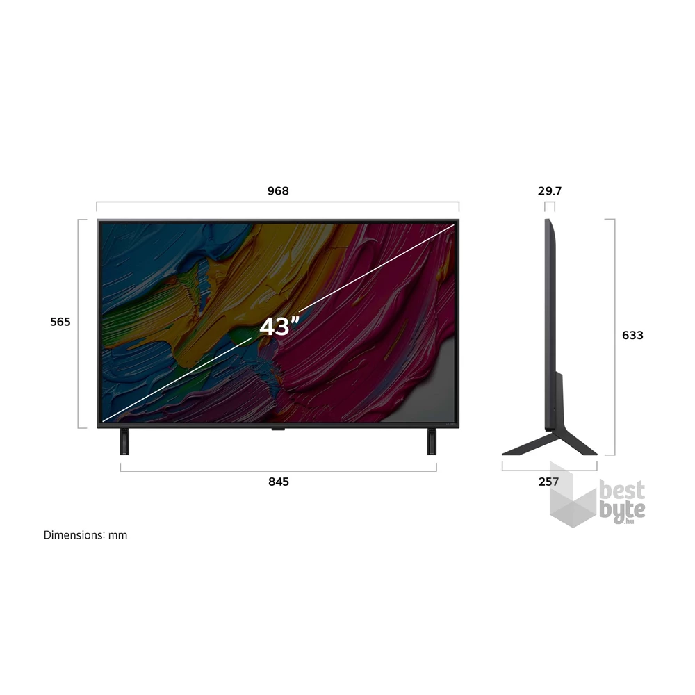 LG 43" 43QNED80A3A 4K UHD AI Smart QNED TV
