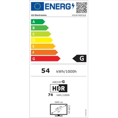 LG 43" 43UA74003LB 4K UHD AI Smart TV (Újracsomagolt)