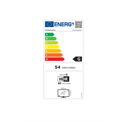 LG 43" 43UR762H9ZC 4K UHD Smart Hotel TV (Újszerű)