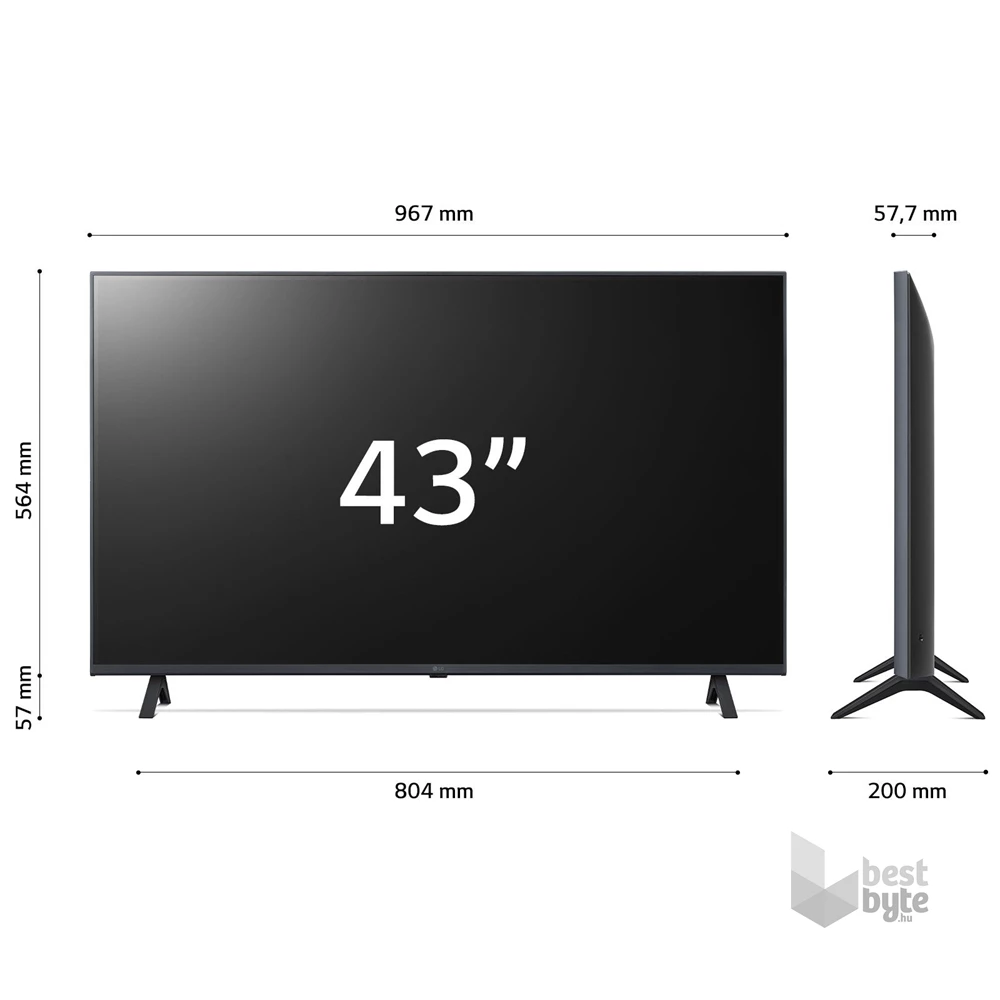 LG 43" 43UR78003LK 4K UHD Smart LED TV (Újracsomagolt)
