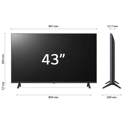 LG 43" 43UR78003LK 4K UHD Smart LED TV (Újracsomagolt)