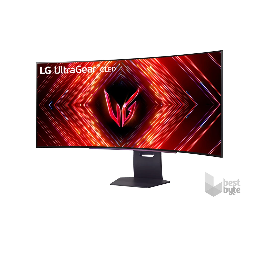LG 45" 45GS95QE-B UltraGear UWQHD 240Hz HDMI/DP ívelt OLED gamer monitor