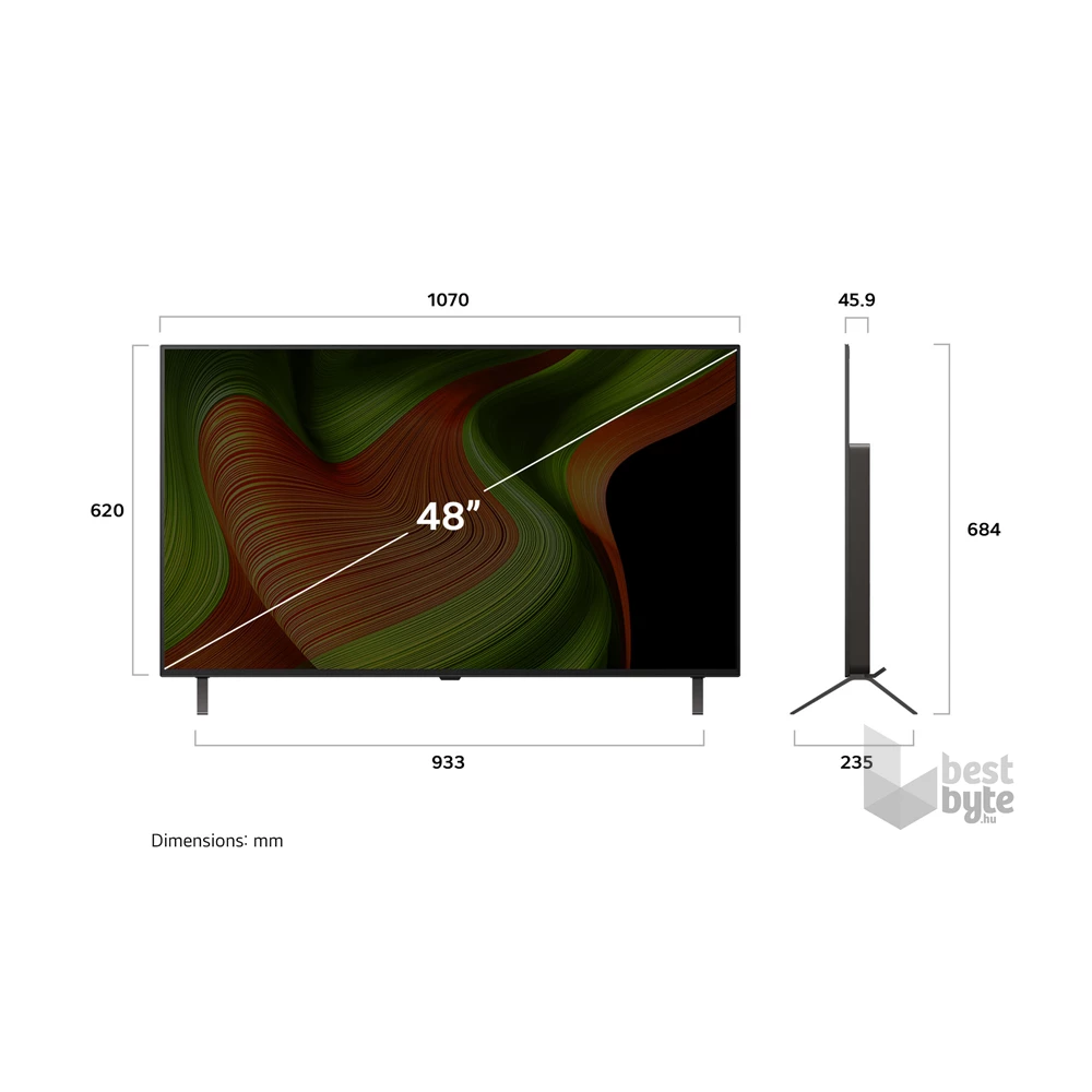 LG 48" OLED48B53LA 4K UHD AI Smart Gamer OLED TV