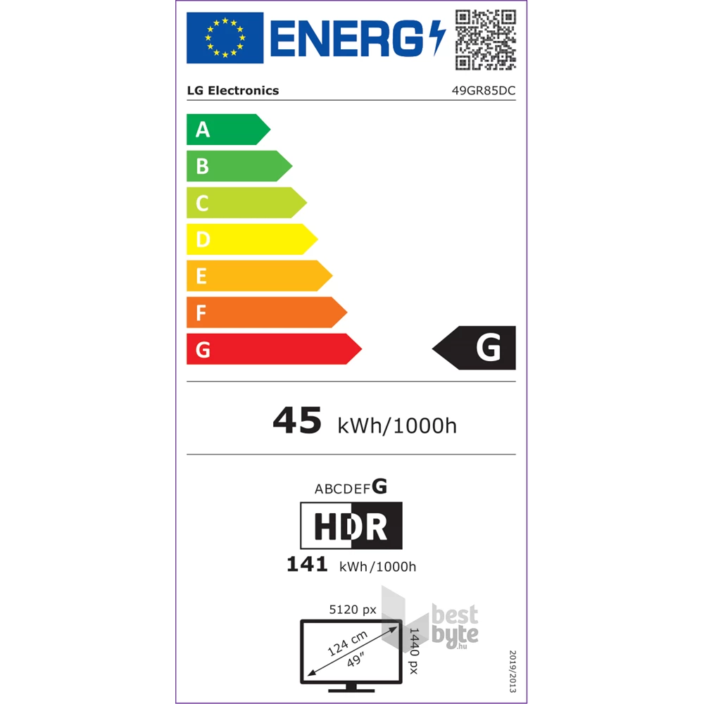 LG 49" 49GR85DC 5120x1440 VA 240Hz HDMI/DP/USB ívelt gamer monitor