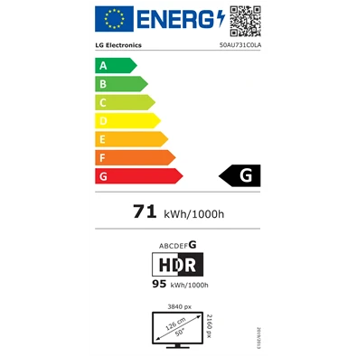 LG 50" 50AU731C0LA 4K UHD Smart TV (Újracsomagolt)