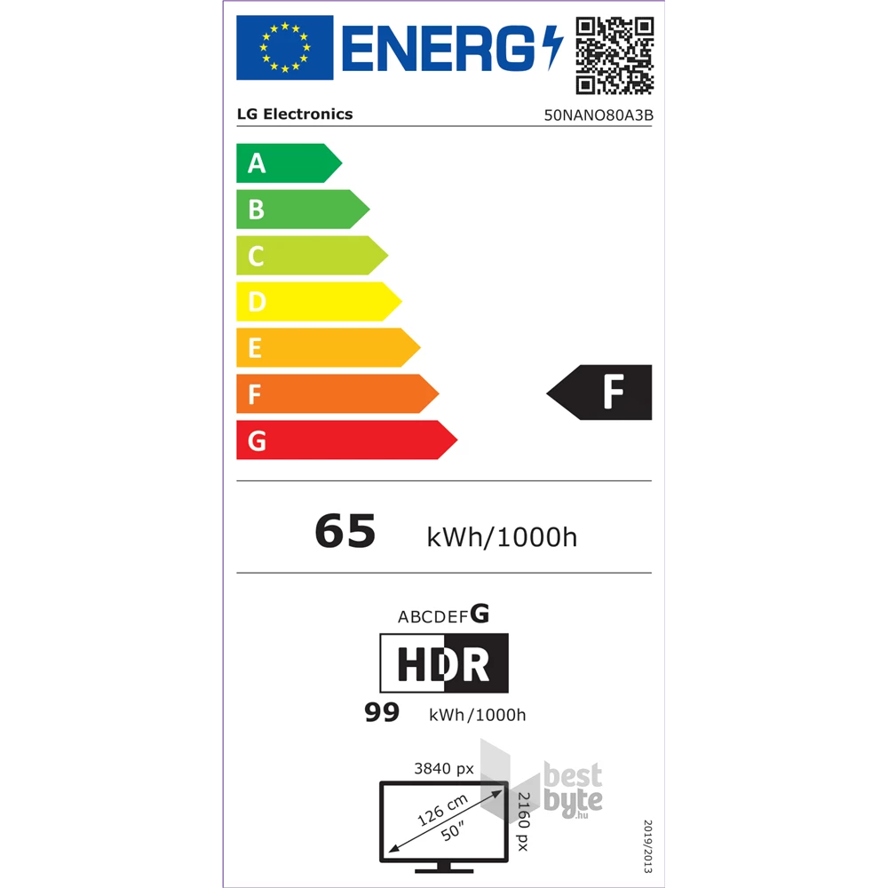 LG 50" 50NANO80A3B 4K UHD AI Smart NanoCell TV (Újracsomagolt)