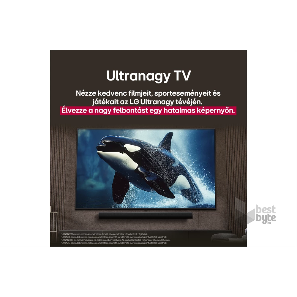 LG 50" 50NANO80A3B 4K UHD AI Smart NanoCell TV (Újracsomagolt)