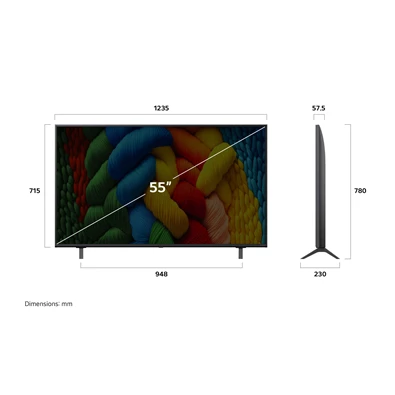 LG 55" 55NANO80A3B 4K UHD NanoCell AI Smart TV