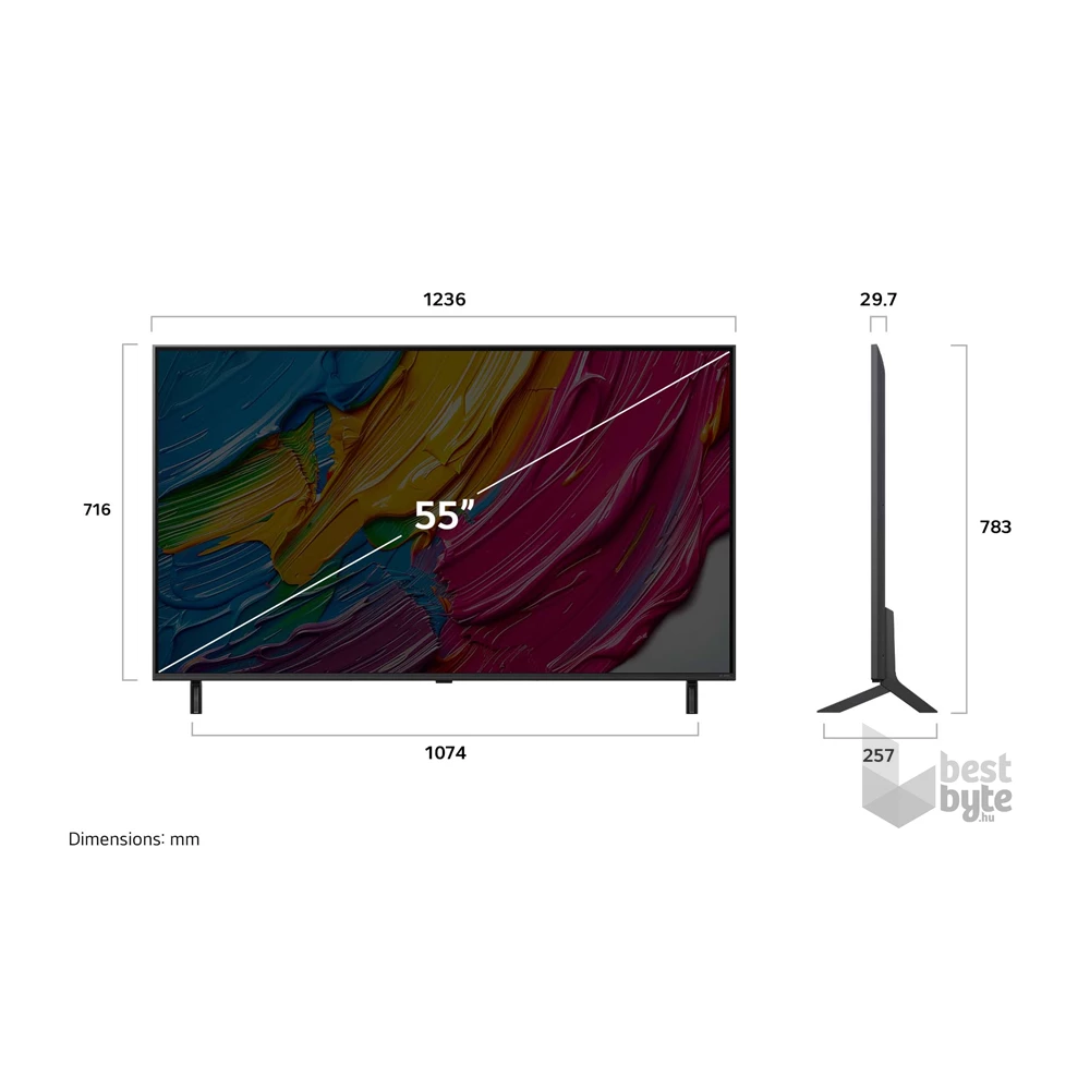 LG 55" 55QNED80A3A 4K UHD AI Smart QNED TV