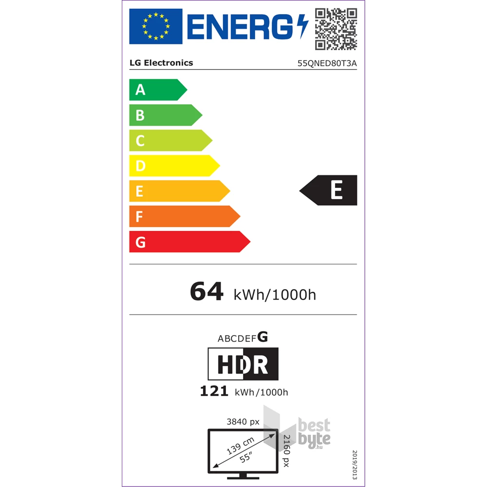 LG 55" 55QNED80T3A 4K UHD HDR Smart QNED TV