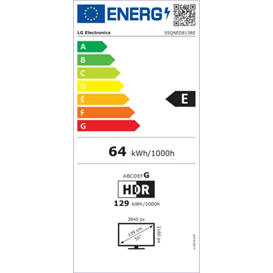 LG 55" 55QNED813RE 4K UHD QNED TV
