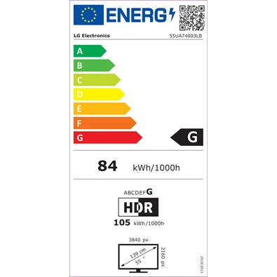 LG 55" 55UA74003LB 4K UHD AI Smart TV