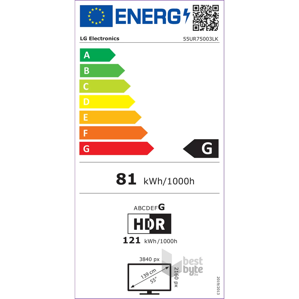 LG 55" 55UR75003LK 4K UHD Smart LED TV
