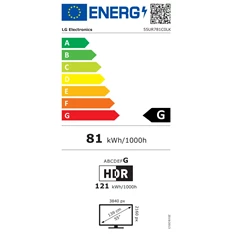 LG 55" 55UR781C0LK 4K UHD Smart LED TV (Újracsomagolt)