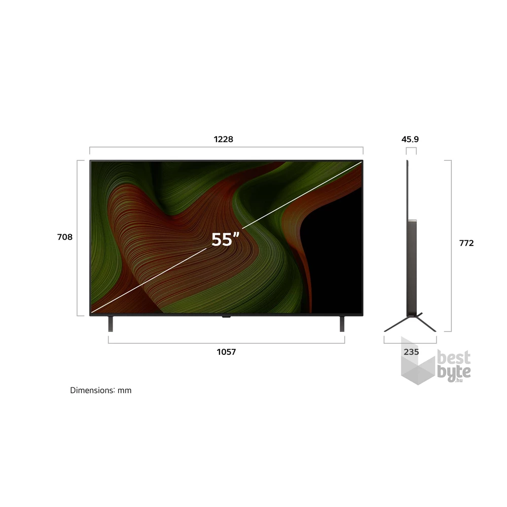 LG 55" OLED55B53LA 4K UHD AI Smart Gamer OLED TV