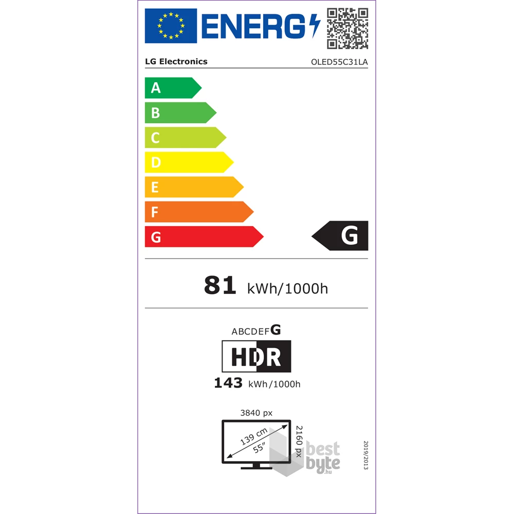 LG 55" OLED55C31LA 4K UHD OLED evo TV (Újracsomagolt)