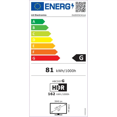 LG 55" OLED55C41LA 4K UHD Smart OLED evo TV (Újracsomagolt)