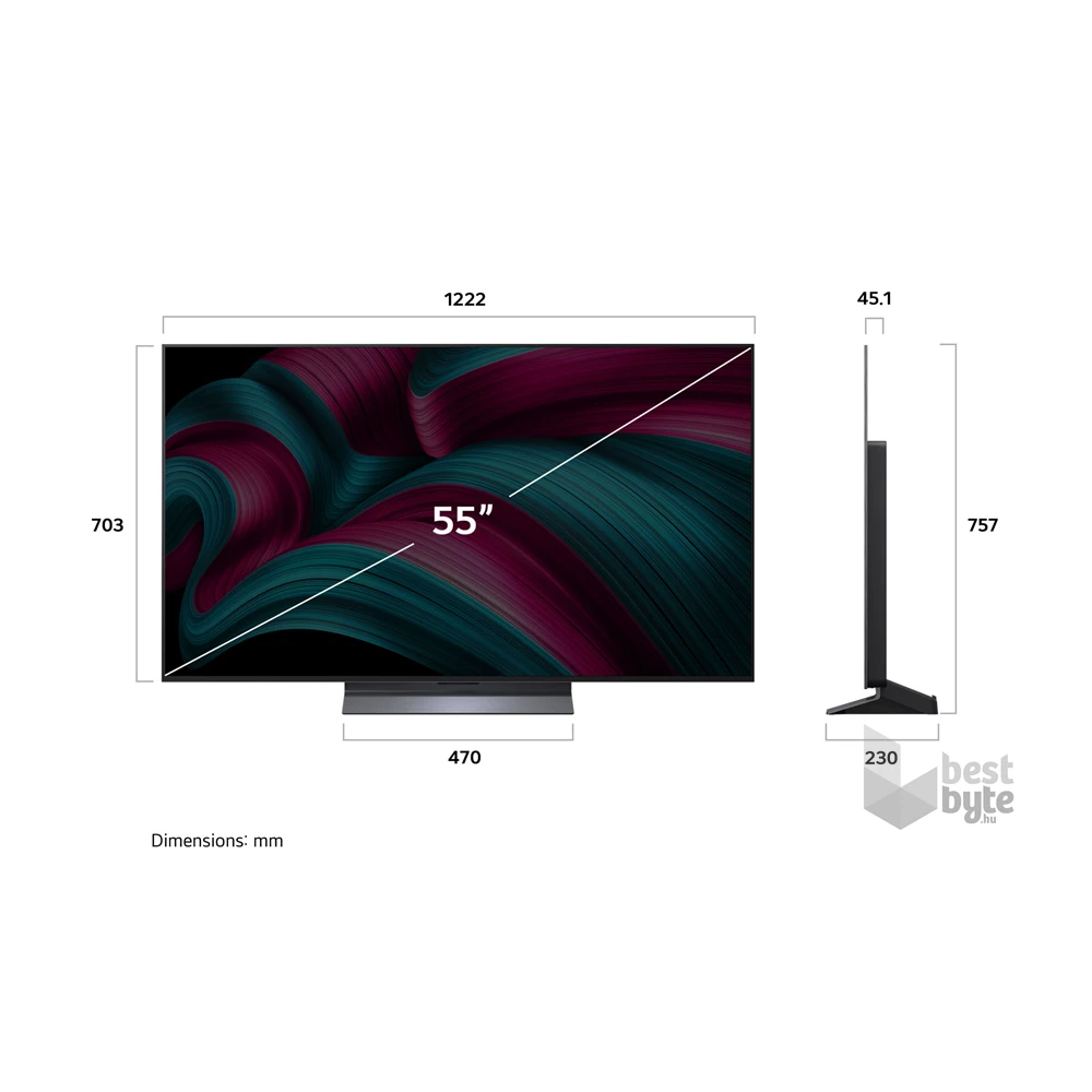 LG 55" OLED55C51LA 4K UHD AI Smart Gamer OLED evo TV